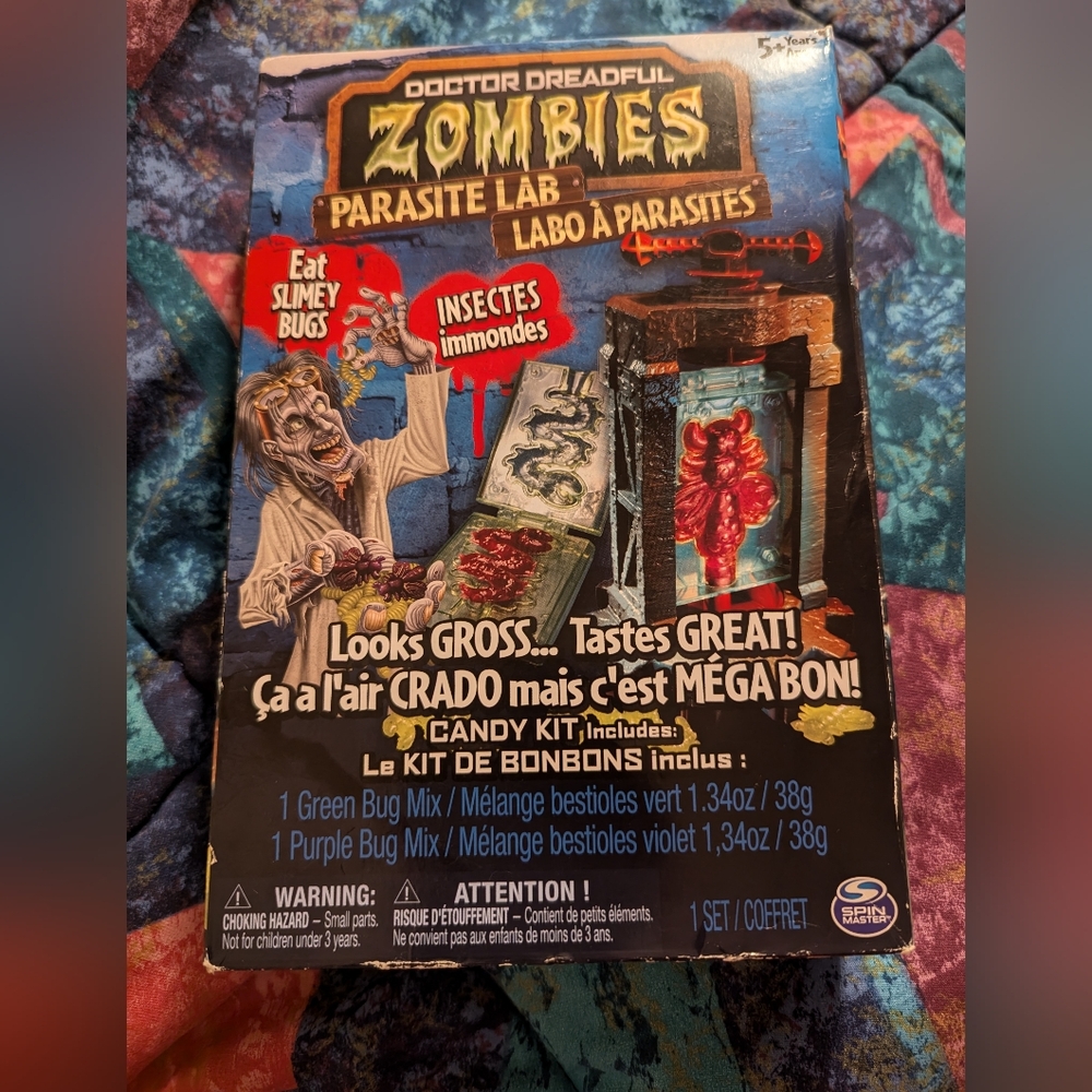 Doctor Dreadful Zombies Parasite Lab Eat Slimey Bugs Insects Kit Expired kit